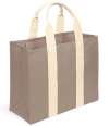 BR202 Brand Lab Canvas Wrap Tote Bag Mushroom / Natural colour image